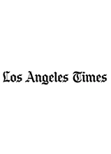 Los Angeles Times logo in black gothic typeface on white background