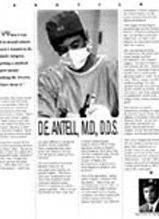 Dr. Artell, MD, DDS featured in newspaper article with headshot photo and biographical text