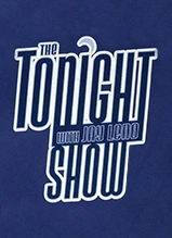 The Tonight Show with Jay Leno logo in white text on blue background