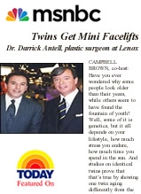 MSNBC Today Show featuring Dr. Barry Reath discussing twin facelift procedures
