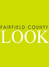 Fairfield County Look magazine logo on bright yellow-green background with white text