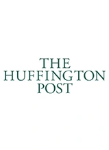 The Huffington Post logo in serif typeface on white background