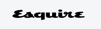 Esquire magazine logo in black text on white background